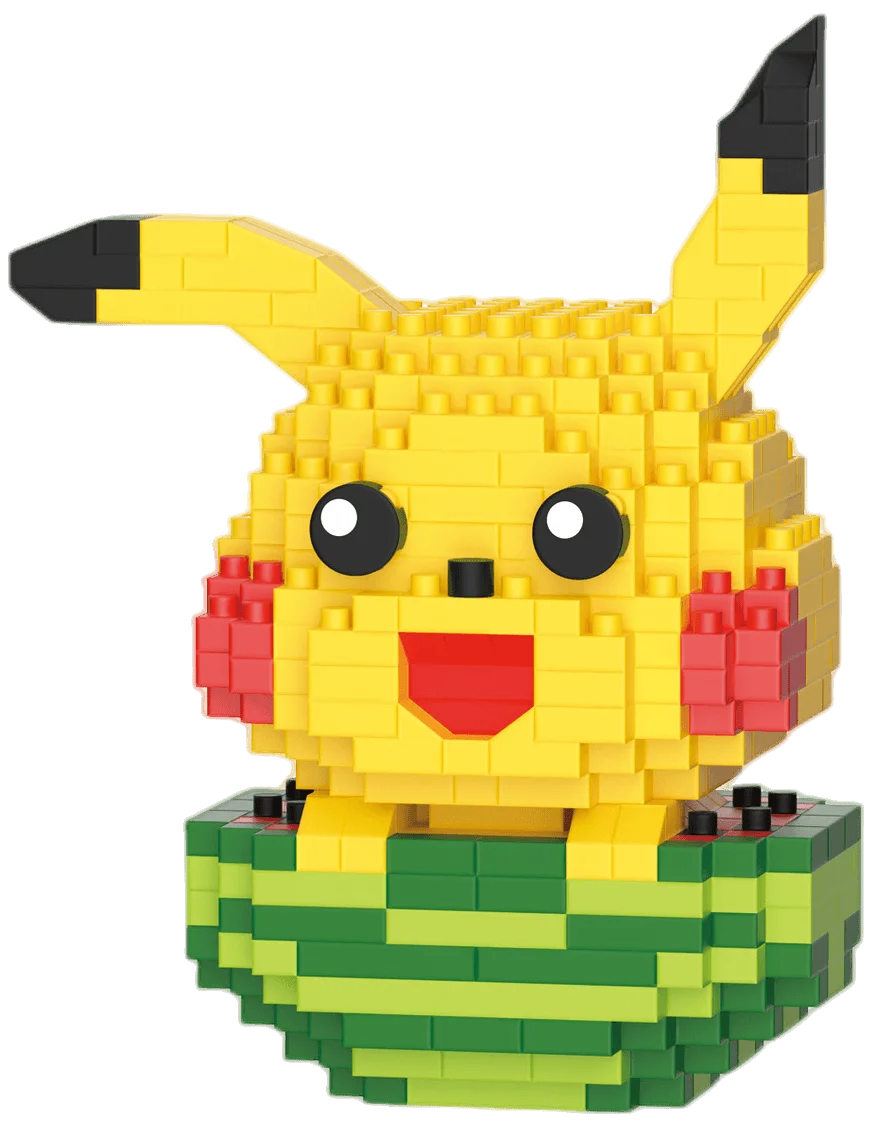 DIY Pokemon Blocks Small Cartoon Mini Building Block Pikachu Charizard Eevee Mewtwo Anime Assemble Action Model Dolls Toys by Smarsty