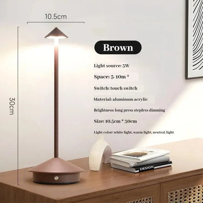 Rechargeable LED Touch Sensor Table Lamp with Dimming - Smarsty