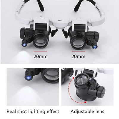 2X LED Magnifying Glasses for Watch Repair - Smarsty