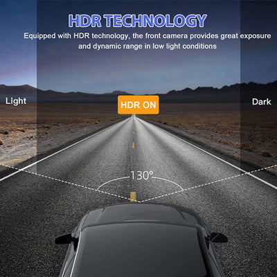 Dash Cam W/ IR Night Vision Loop Recording & 2" IPS Screen 1080P 3 Camera ， DVR recorder, video recorder, Vehicle DVR - Smarsty