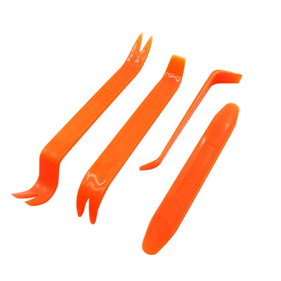 4pcs/Set Portable Car Panel Removal Tool Kit Nail Puller Radio Audio Door Pry Repair Clip Trim Dash Removal Installer Hand Tool - Smarsty