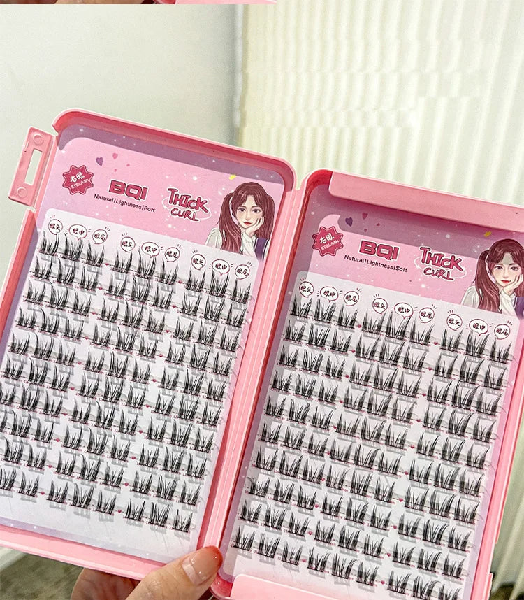 BQI Lazy Cat Elf Eyelashes Book 180pcs Natural Eye Enlargement - Smarsty
