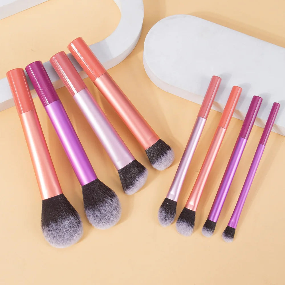 Soft Synthetic Hair Makeup Brush Kit for Flawless Application - Smarsty