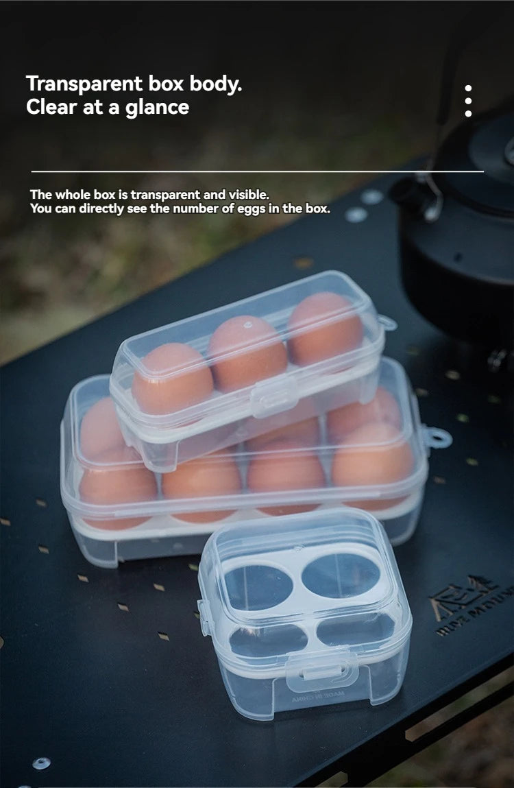 Outdoor Shockproof Egg Box Storage Box, Portable Camping Shatterproof Egg Tray, Home Plastic Protection Box, Travel Shatterproof by Smarsty
