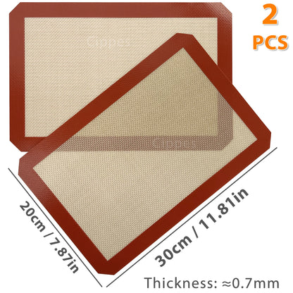 Silicone Baking Mats Non Stick Heat Resistant Set - Smarsty