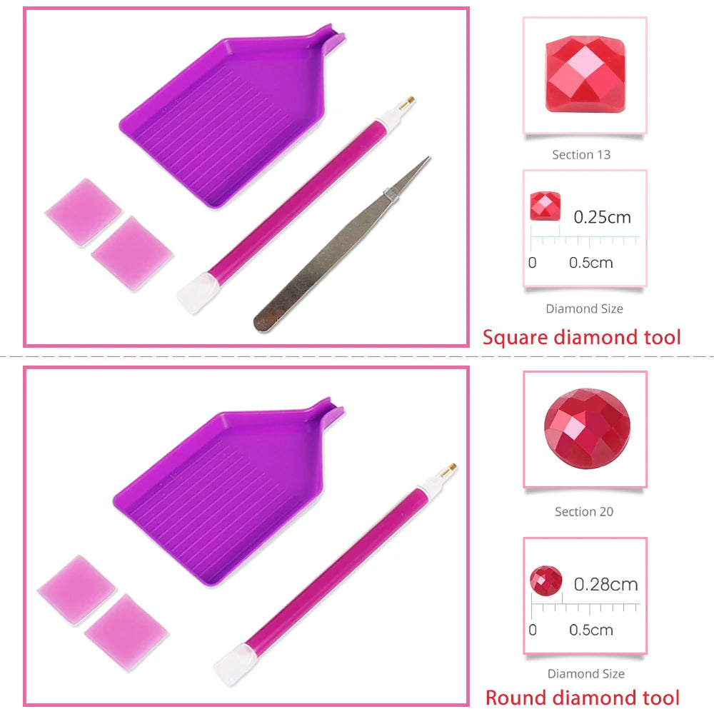HUACAN 5D Diamond Painting Kit for Kids and Adults - Smarsty