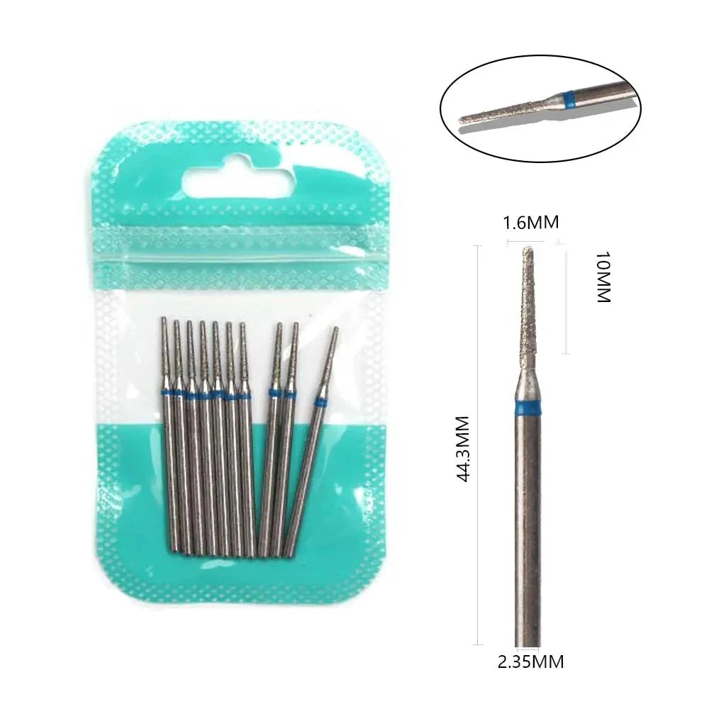 10 Piece Diamond Nail Drill Bit Set for Perfect Manicures - Smarsty
