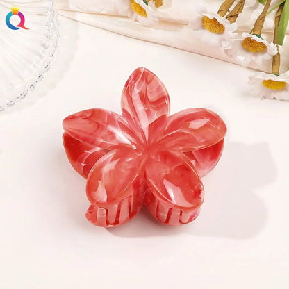 Hawaiian Flower Hair Claw Clips For Thin Hair Lightweight - Smarsty