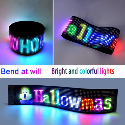 GOTUS LED Matrix Panel,Scrolling Bright Advertising LED Sign,LED Car Sign With Remote Control and Bluetooth Application Control