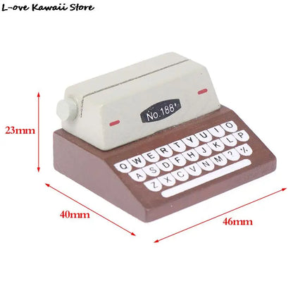 Miniature Dollhouse Furniture Set For Dolls House Mini Toy Kit Accessories TV Kitchen Home Fridge Kids Pretend Play Diy Figurine by Smarsty