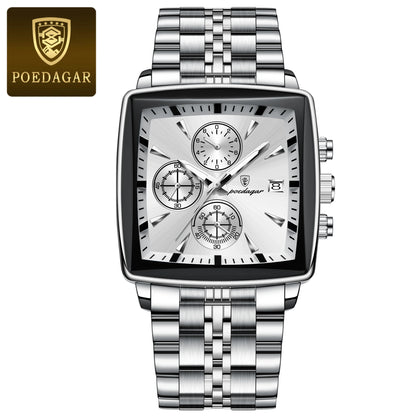Luminous Waterproof Men's Chronograph Watch with Date - Smarsty