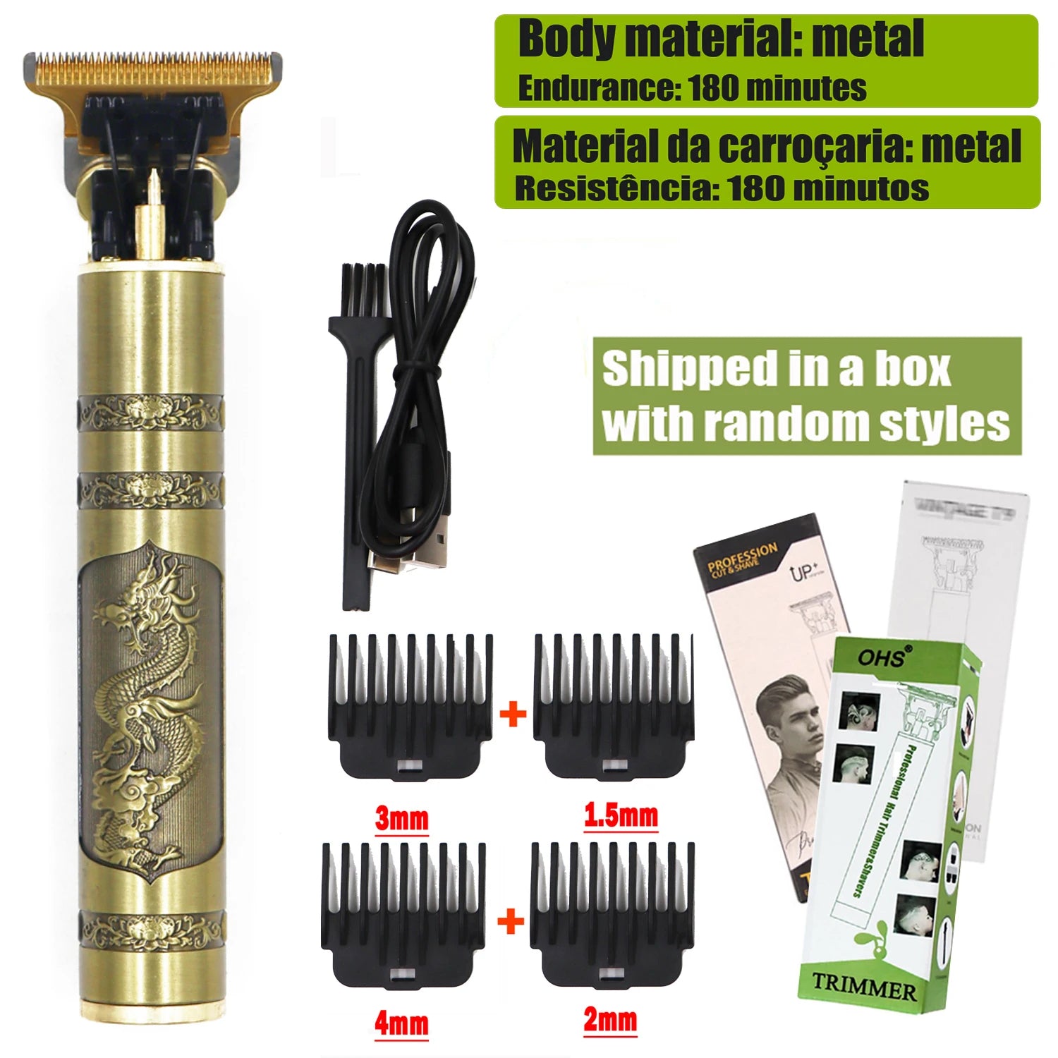 T9 Hair Clipper Repair Beard Shaving Body Hair Trimmer Clippers Electric Machine Men Haircut Machine 0mm Barber Shaver - Smarsty