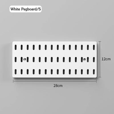 DIY Pegboard Accessories Kitchen Organization No Drill Hanging Shelf Storage Hooks Wall Organizer Crafts For Garage Room by Smarsty