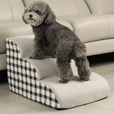 Pet 2/3 Steps High Density Foam Dog Secure Stairs Ramps Non-Slip Pet Steps for Older Dogs Pet with Joint Pain Sofa Bed Ladder - Smarsty