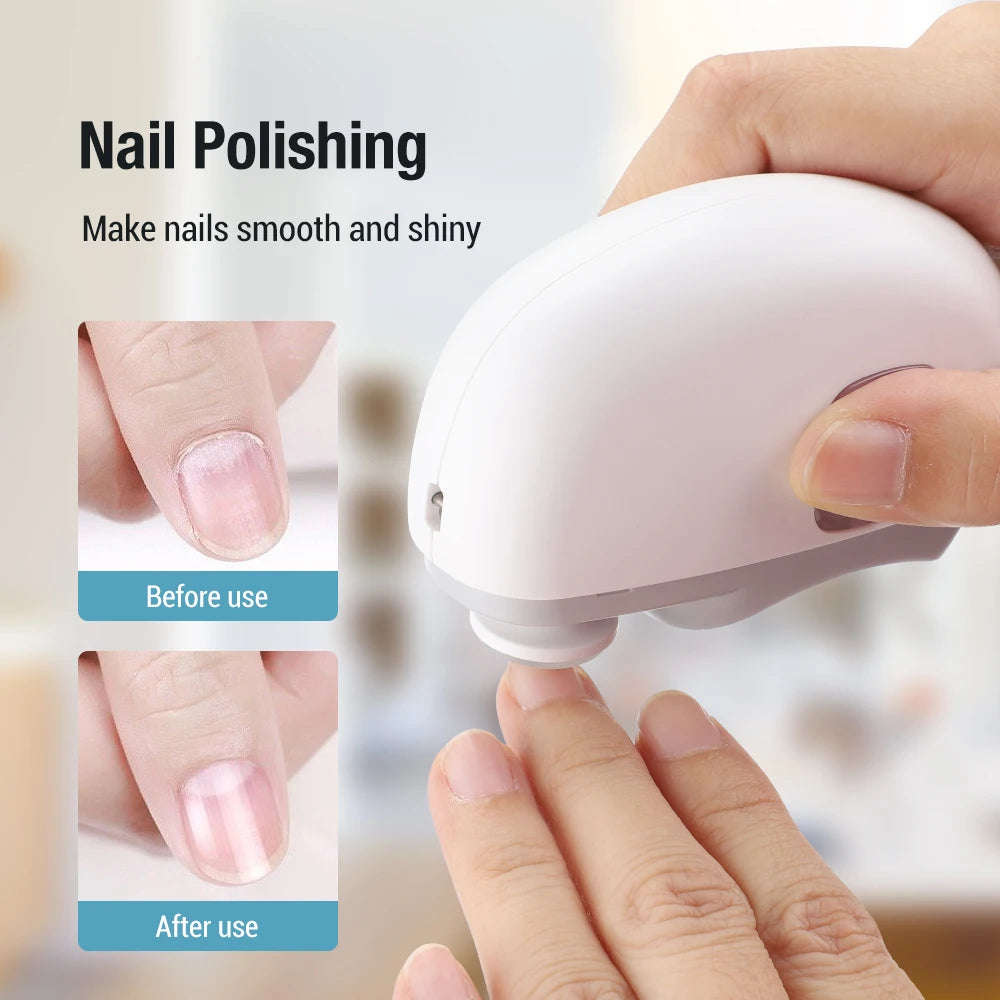 2 In 1 Electric Nail Clippers With Safety Light - Smarsty