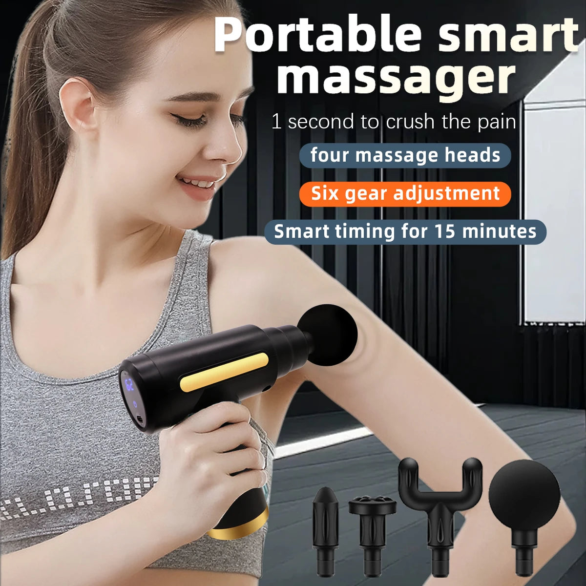 Portable Fascia Massage Gun for Body Relaxation - Smarsty