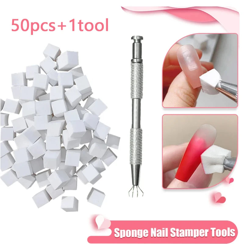 Sponge Gradient Nail Art Stamper Tool Set - Smarsty