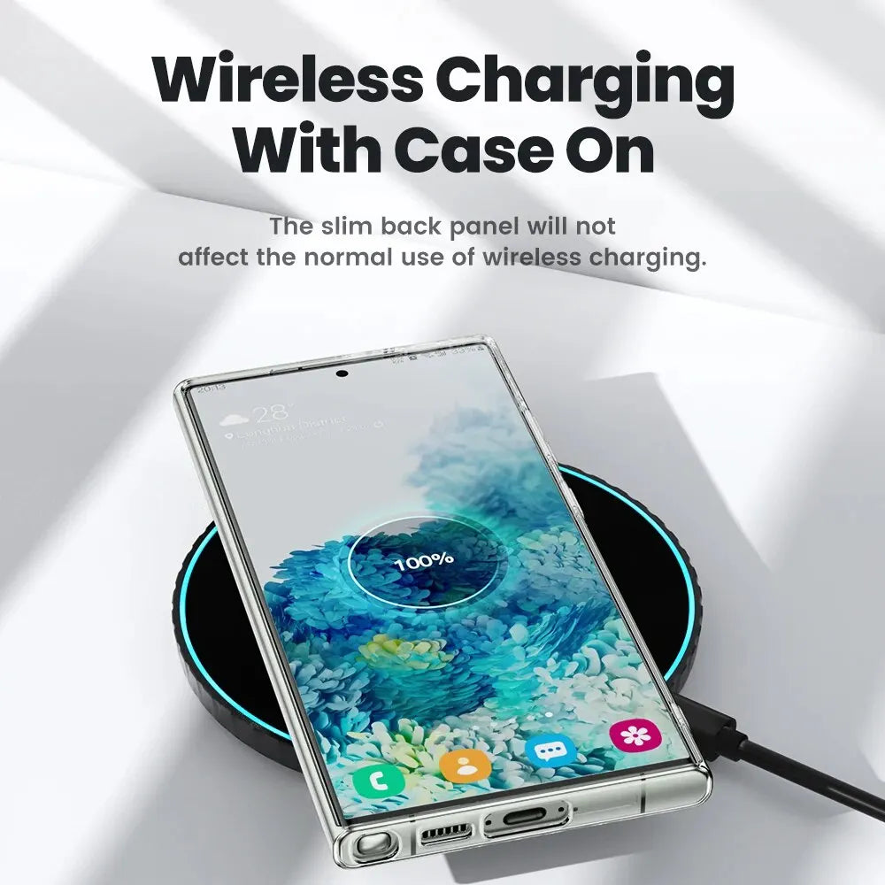 Clear TPU Phone Case For S21 S22 S23 S24 Dustproof - Smarsty
