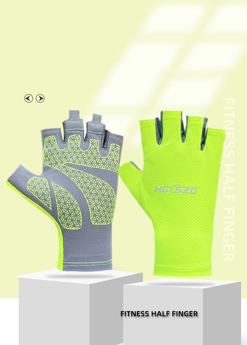 Breathable Non Slip Fingerless Cycling Gloves for Men and Women - Smarsty