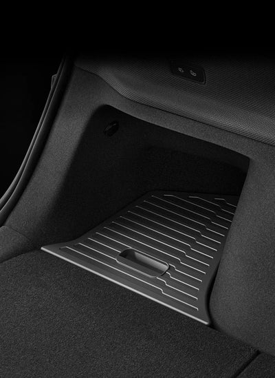 For Tesla Model Y Juniper Trunk Organizer Side Storage Box Boot Organizer Flocked TPE Mat Anti-dirty 2025 Car Travel Accessories - Smarsty