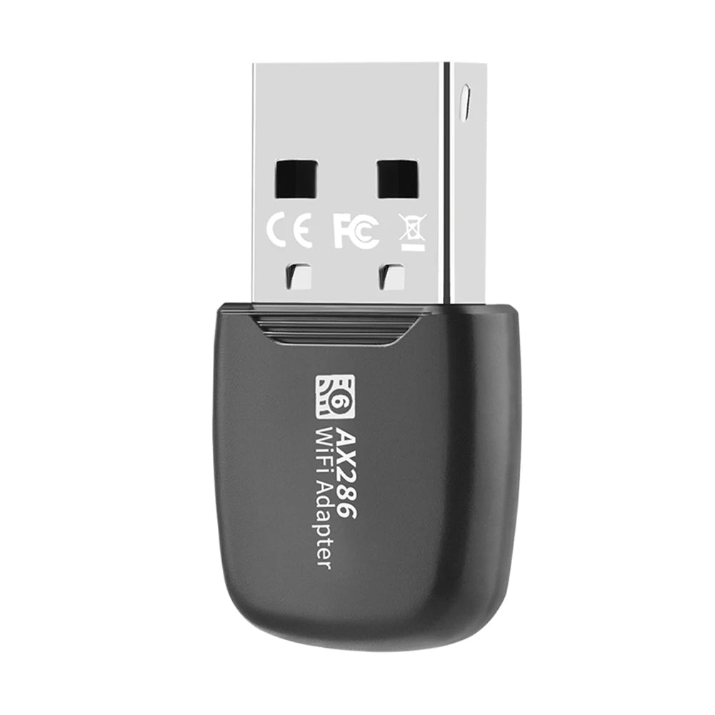 USB WiFi 6 Adapter Mini USB WiFi Card Adapter 2.4GHz 286.8Mbps Wireless Network Receiver For PC/Laptop Windows7/10/11