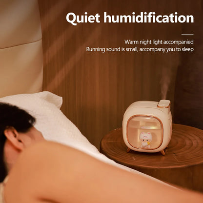 Cartoon Doll Ultrasonic Air Humidifier with Colorful Lights - Smarsty