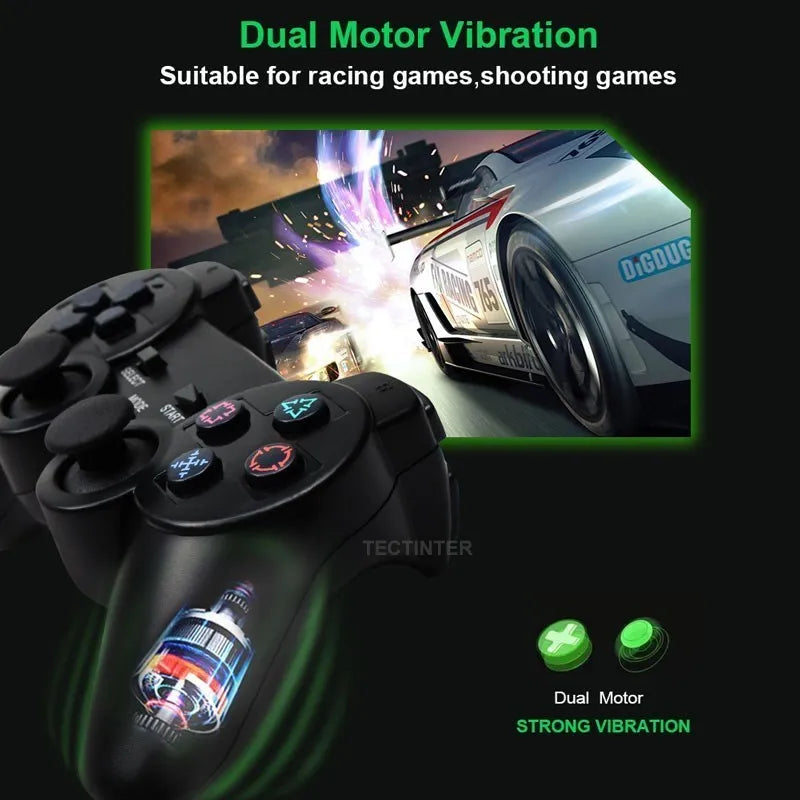 Wireless Gamepad for PlayStation 2 with Vibrating Joystick - Smarsty
