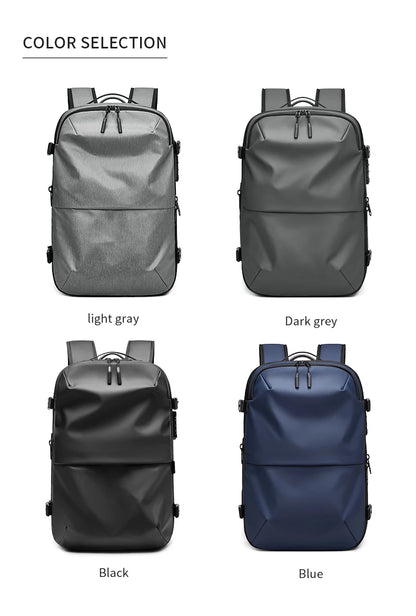 Men Travel Backpack vacuum compression 17 inch Laptop Backpack Business Large Capacity school Backpack Expanded Hiking backpack - Smarsty