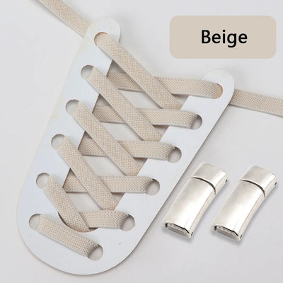 NEW NoTie Shoelaces Magnetic Shoe Laces Clip Flat Elastic Stretch Laces Sneakers Woman Men Children Casual Shoelace for AJ AF1 - Smarsty