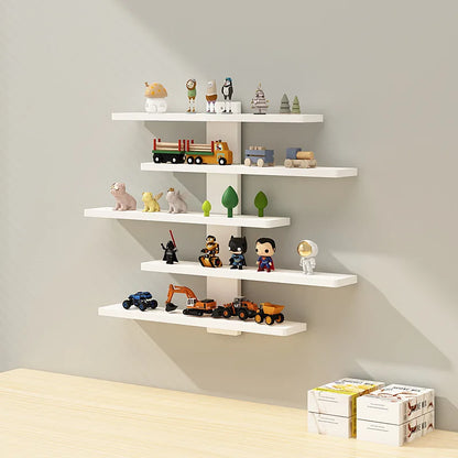 5-Tier Adjustable Wall-Mounted Display Shelf for Action Figures, Small Building Blocks & Collectibles - Modern Home Decor Storag by Smarsty