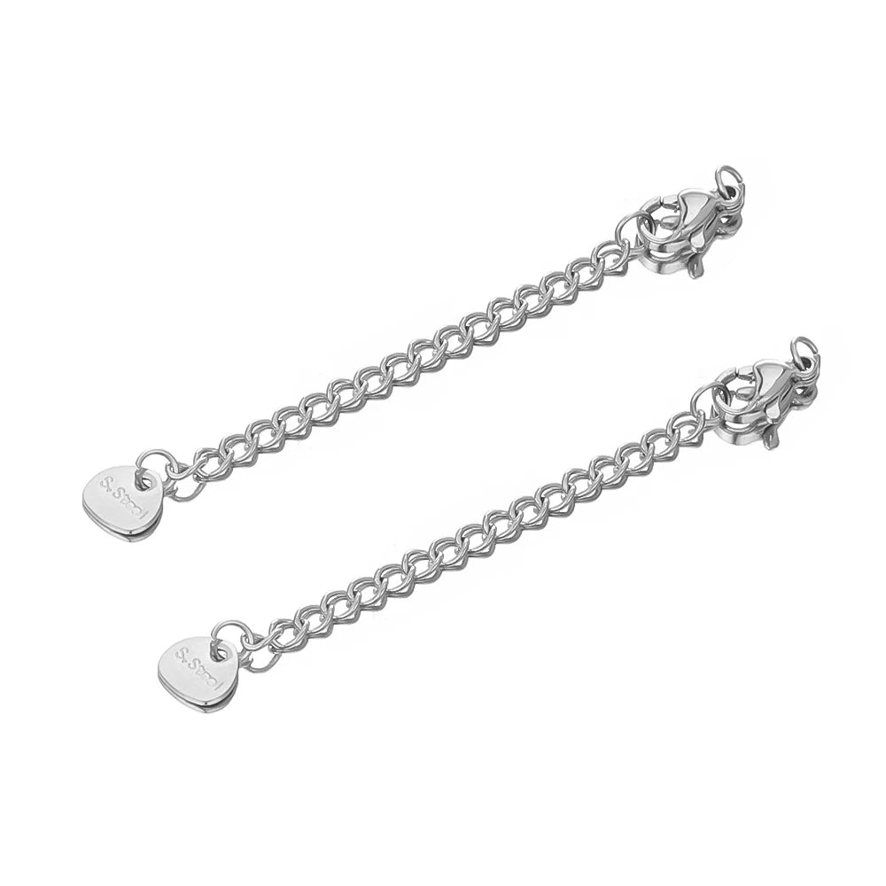 Stainless Steel Extension Chain With Secure Lobster Clasps - Smarsty