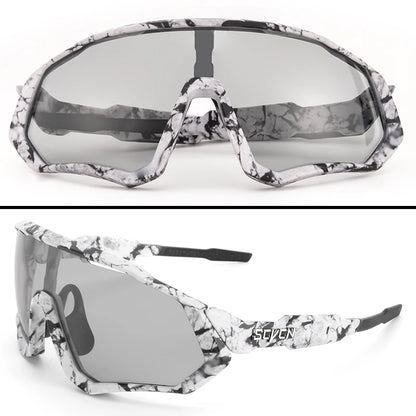 SCVCN  UV400 Sport Cycling Glasses Road Sunglasses Bicycle Eyewear Mountain Bike MTB Cycl Goggles running glasses