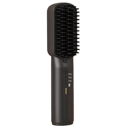 Cordless Hair Straightener Brush with Anti-Scald Feature - Smarsty