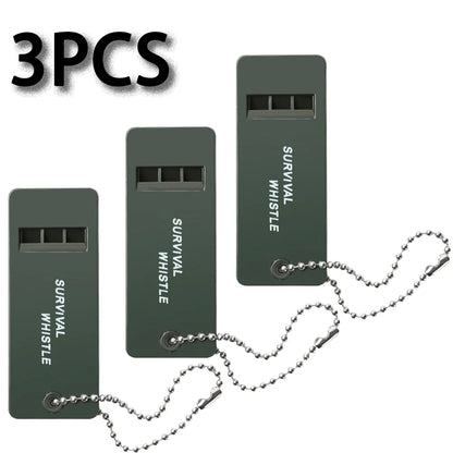 3-Frequency Whistle High Decibel Survival Whistle Outdoor Hiking Camping Whistle 3 Holes Hunting Whistle Emergency Survival Tool by Smarsty