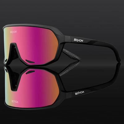 SCVCN Photochromic Cycling Glasses Bike Mountain Bicycle Golf UV400 Sunglasses Sport Protection Glasses for Men Women Baseball by Smarsty