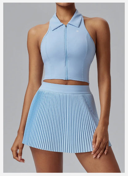 Floral Discount Sports Skirt for Women Quick-drying Badminton Tennis Trousers Skirt Fitness Half-body Pleated Skirt Shorts - Smarsty