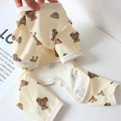 Comfortable Cotton Dog Jumpsuit for Spring Summer - Smarsty