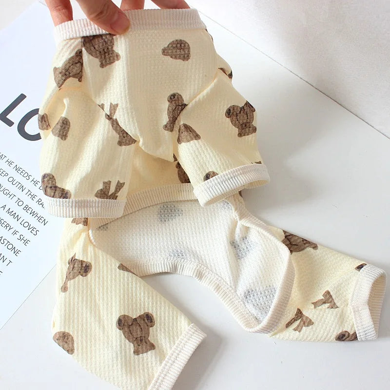 Comfortable Cotton Dog Jumpsuit for Spring Summer - Smarsty