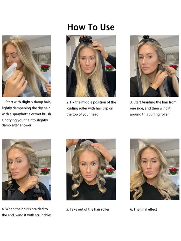 Foam No Heat Curling Iron for Big Waves - Smarsty