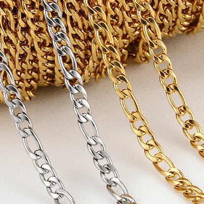 No Fade 2 Meter Stainless Steel Chain For Jewelry Making - Smarsty