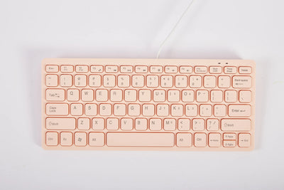 Ultra Thin USB 2.0 Wired Keyboard Mini 78 Keys Multimedia - Smarsty