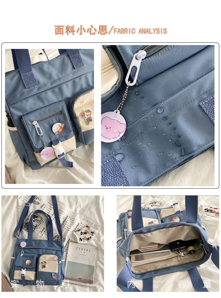 Waterproof Nylon Shoulder Bag For Women Crossbody Tote - Smarsty