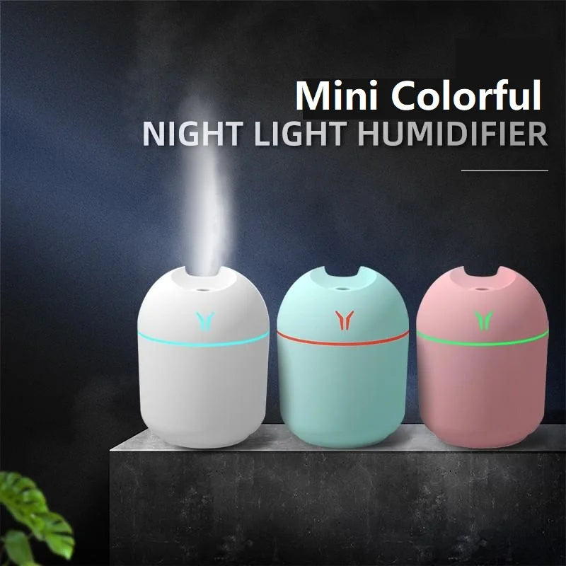 USB Mini Aroma Essential Oil Humidifier with LED Lamp - Smarsty