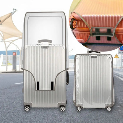 Transparent Travel Luggage Cover Waterproof Luggage Protector Covers Dustproof Protector Covers for 16-30 Inch Suitcase Case - Smarsty