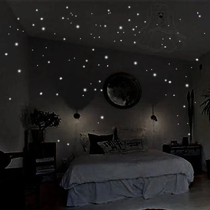 Luminous Glow In The Dark Star Wall Stickers - Smarsty