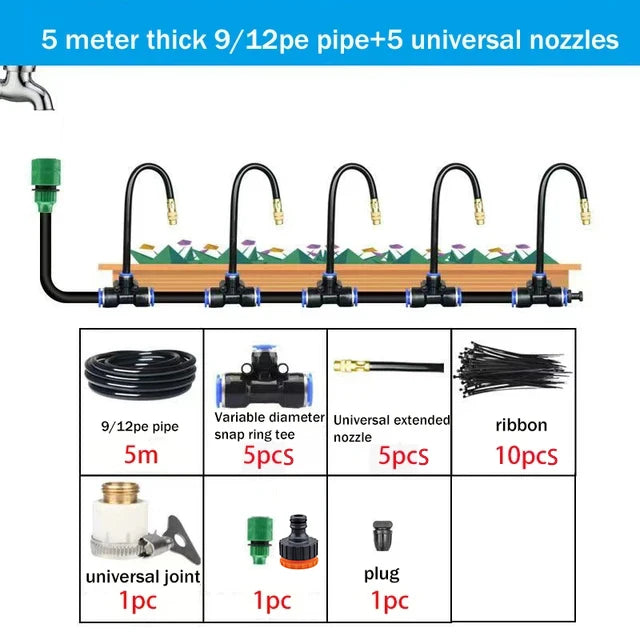 Universal Automatic Irrigation Sprinkler Kit for Efficient Watering - Smarsty