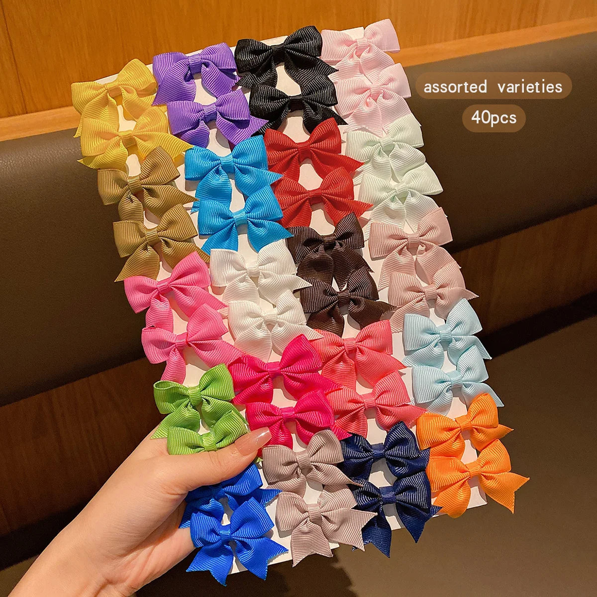 30 Colored Bow Hair Clips for Stylish Daily Use - Smarsty