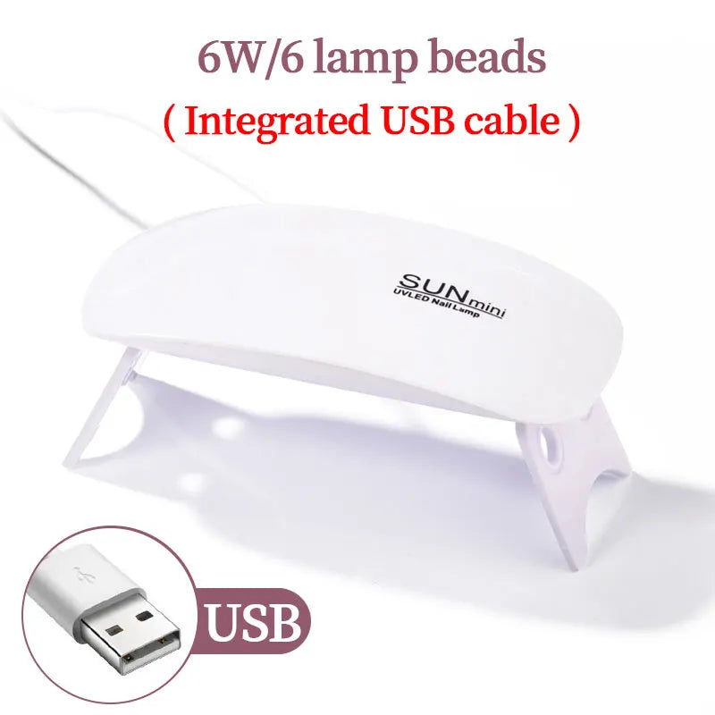 Portable UV Nail Dryer Lamp for Quick Gel Polish Drying - Smarsty