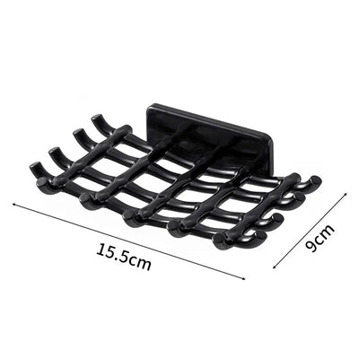Wall Mounted Soap Dish With Drainage Shelf For Elegant Bathrooms - Smarsty