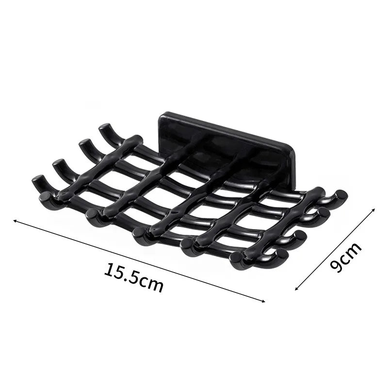 Wall Mounted Soap Dish With Drainage Shelf For Elegant Bathrooms - Smarsty